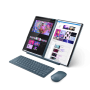 Laptop Lenovo Yoga Book 9 13IMU9 cu procesor Intel® Core™ Ultra 7 155U pana la 4.8GHz, 2 x 13.3", 2.8K, OLED, Touch, 16GB DDR5, 